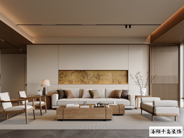 洛陽(yáng)河風(fēng)雅敘意式極簡(jiǎn)風(fēng)裝修案例