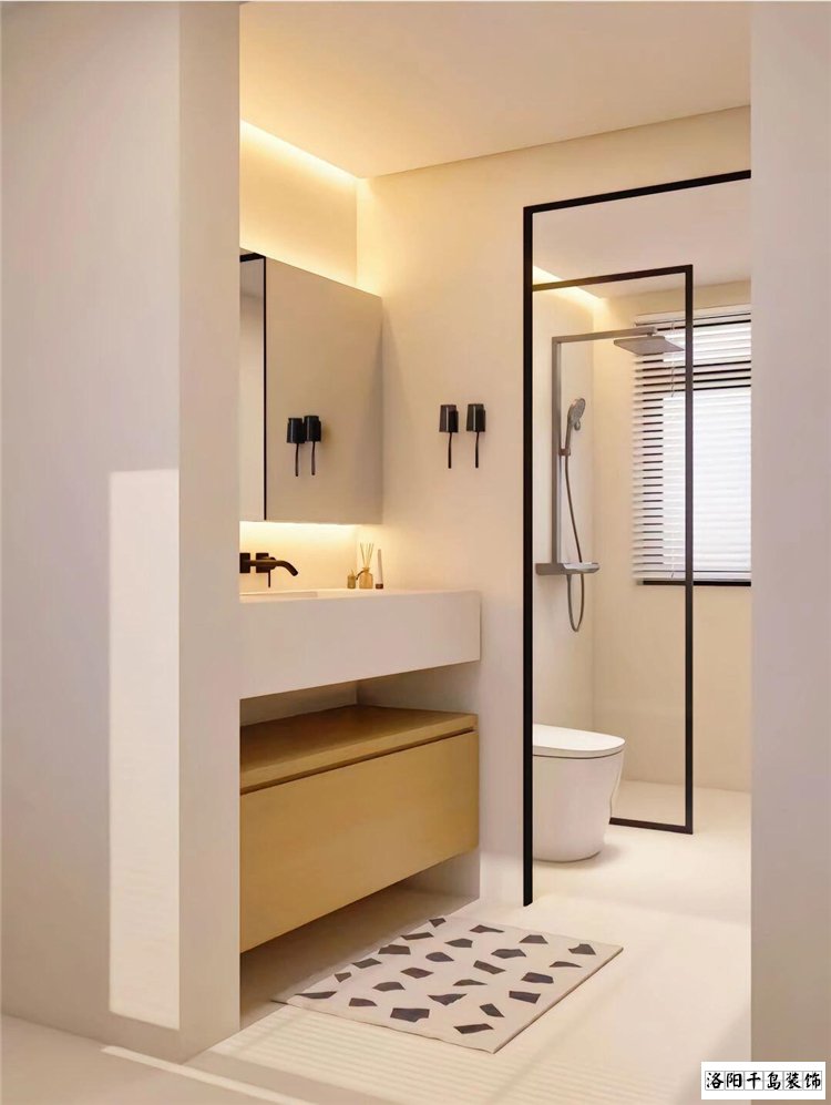 洛陽現(xiàn)代簡(jiǎn)約風(fēng)衛(wèi)生間裝修案例