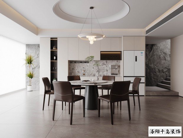 意式極簡(jiǎn)風(fēng)餐廳裝修案例
